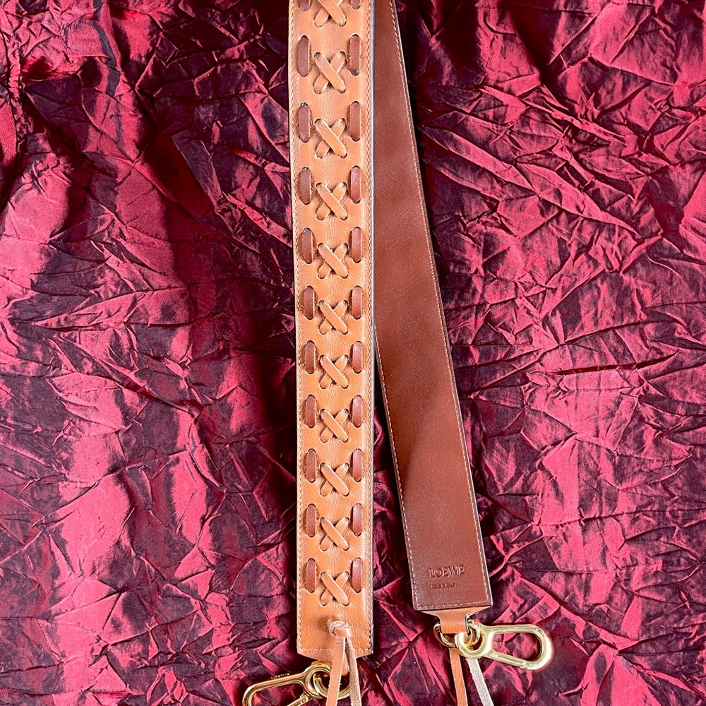 Loewe Tan Leather Strap